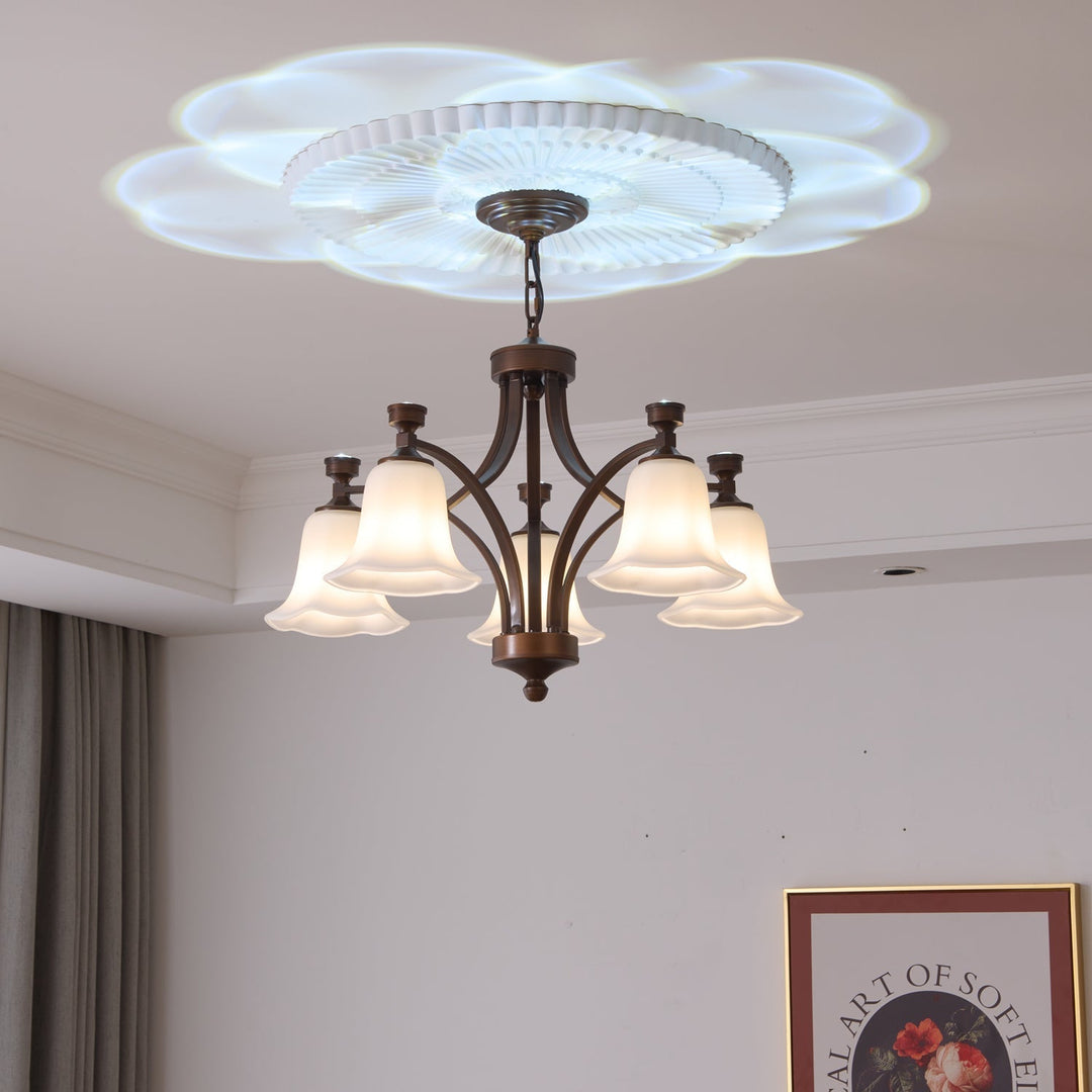 Viloros Chandelier Verre Cloche Premium Traditionnel - Neutralighting