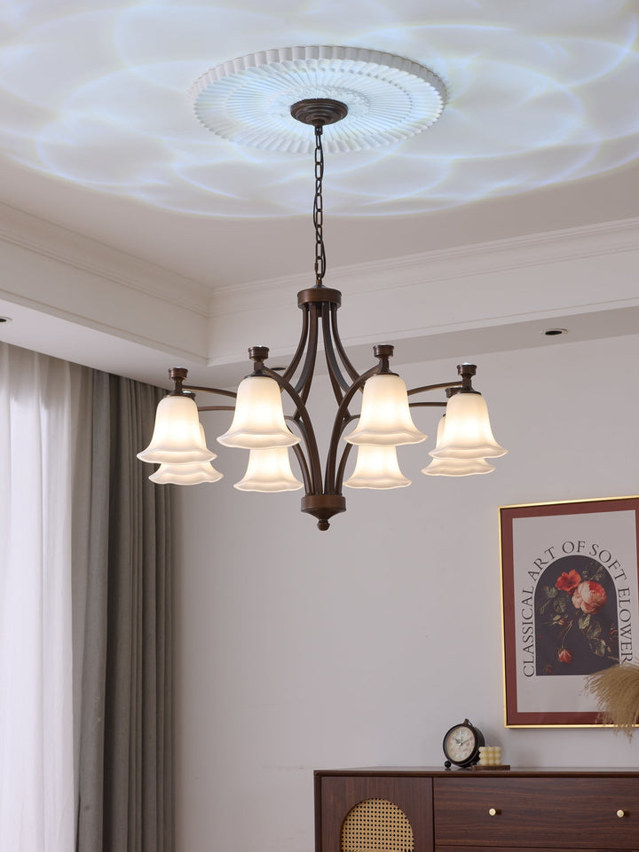 Viloros Chandelier Verre Cloche Premium Traditionnel - Neutralighting