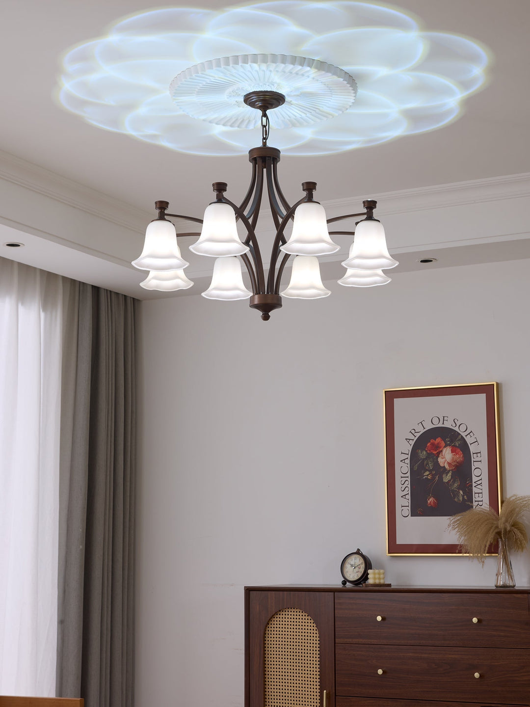 Viloros Chandelier Verre Cloche Premium Traditionnel - Neutralighting