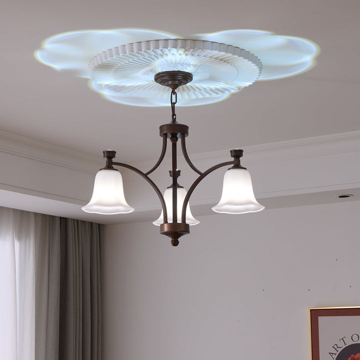 Viloros Chandelier Verre Cloche Premium Traditionnel - Neutralighting
