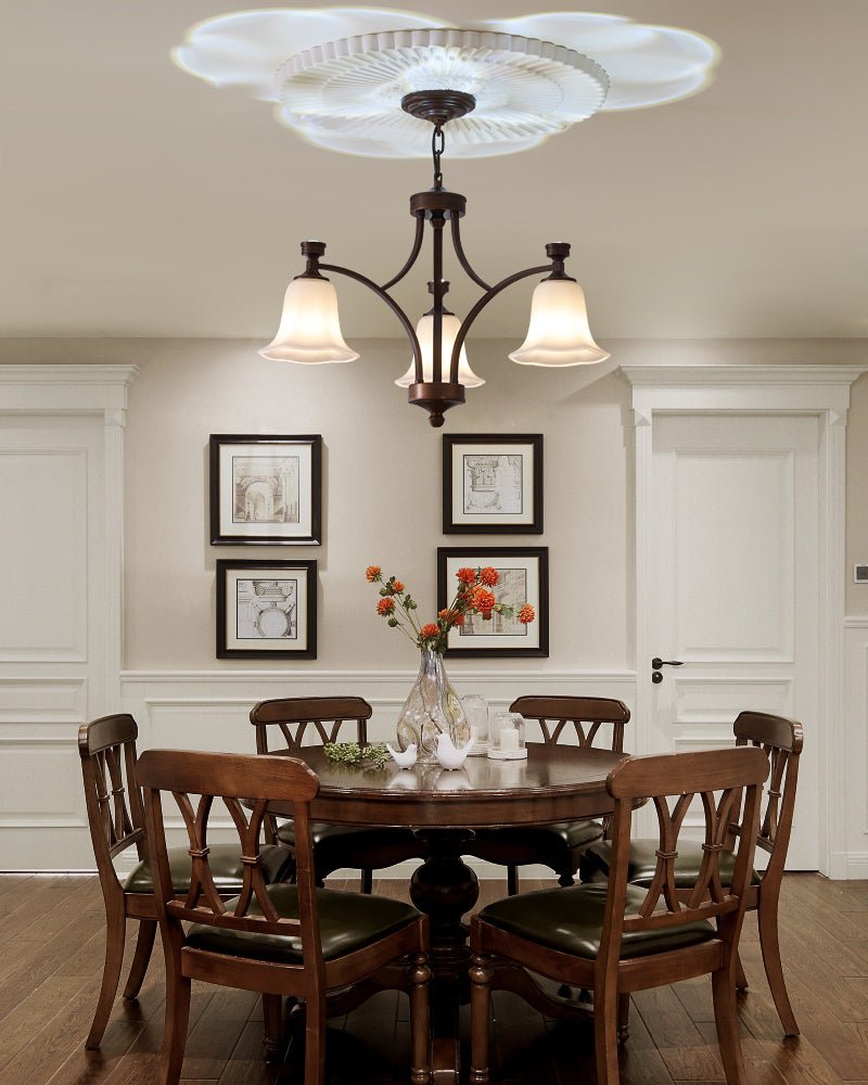 Viloros Chandelier Verre Cloche Premium Traditionnel - Neutralighting