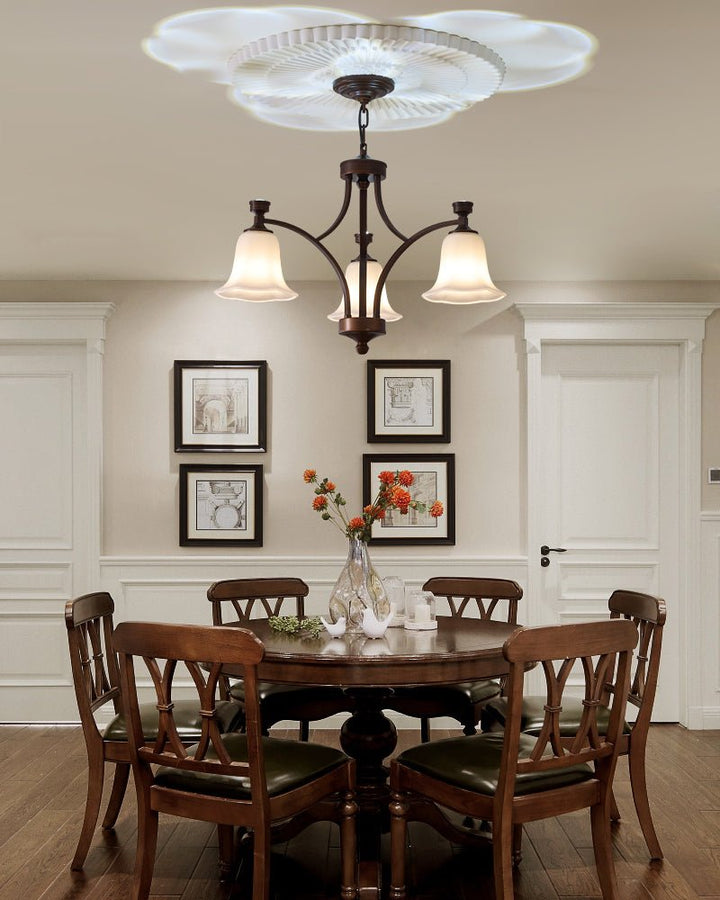 Viloros Chandelier Verre Cloche Premium Traditionnel - Neutralighting