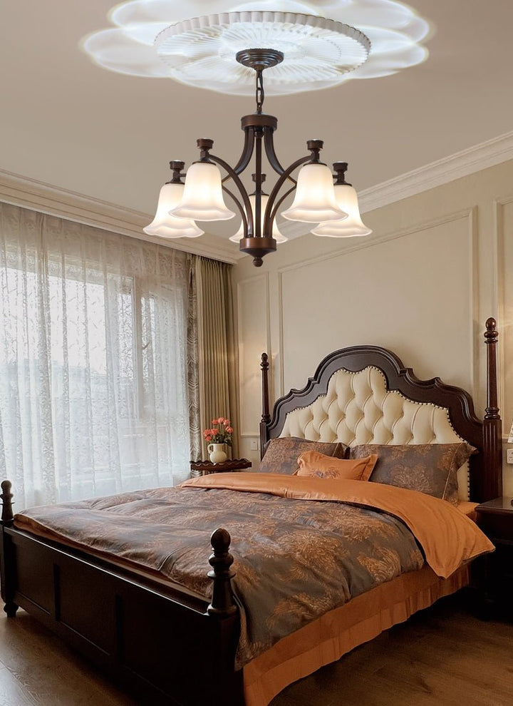 Viloros Chandelier Verre Cloche Premium Traditionnel - Neutralighting