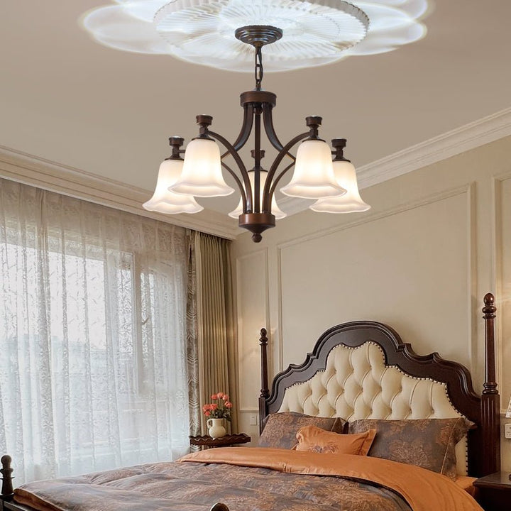 Viloros Chandelier Verre Cloche Premium Traditionnel - Neutralighting