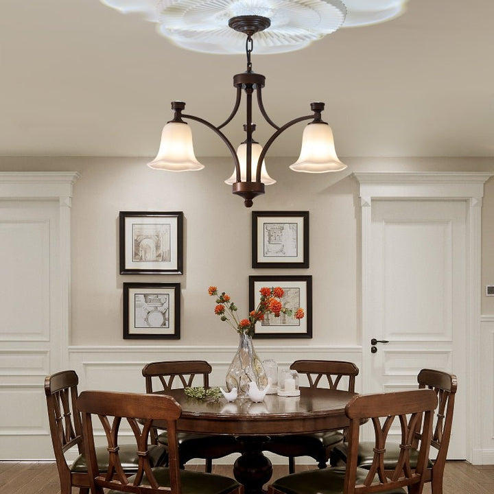 Viloros Chandelier Verre Cloche Premium Traditionnel - Neutralighting