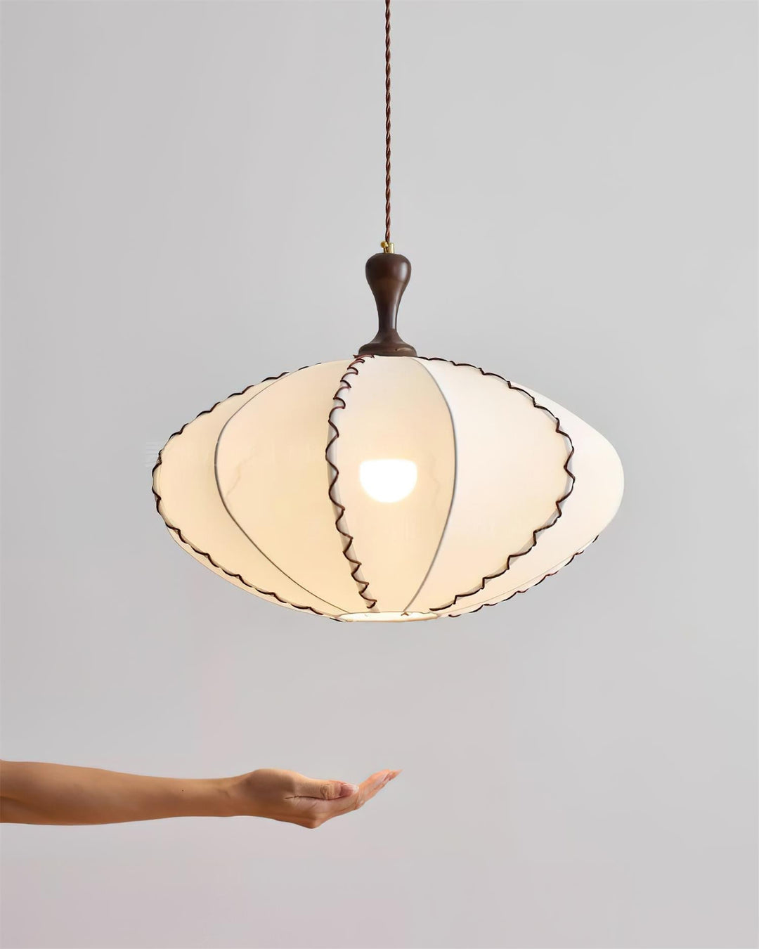 Lucian Lampe Pendante Vintage en Tissu - Neutralighting