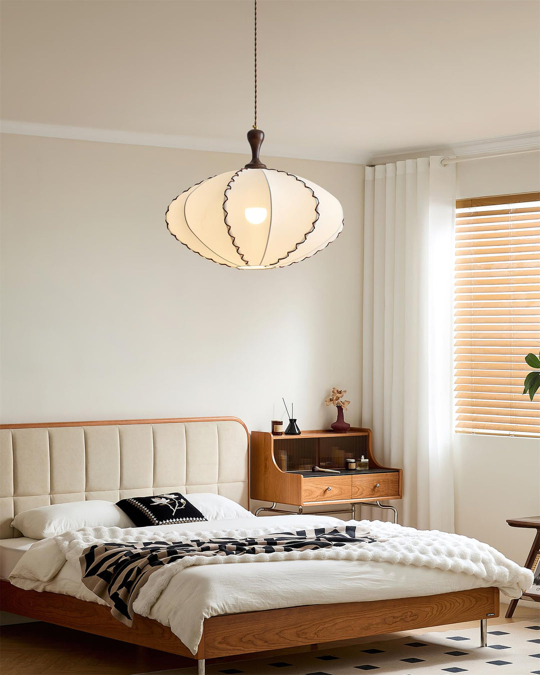Lucian Lampe Pendante Vintage en Tissu - Neutralighting