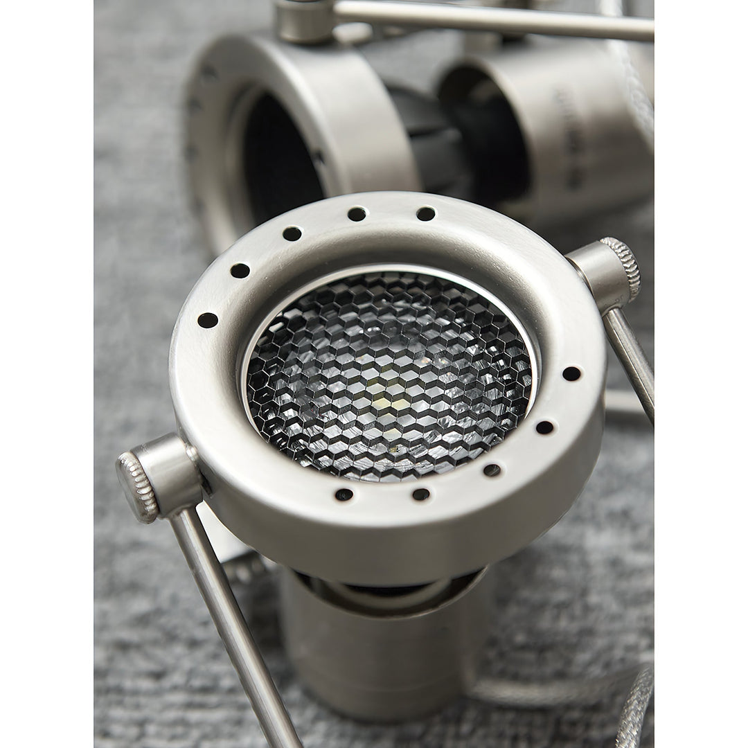 Ivelor Spots Sur Rail Industriels Vintage en Métal et Verre - Neutralighting