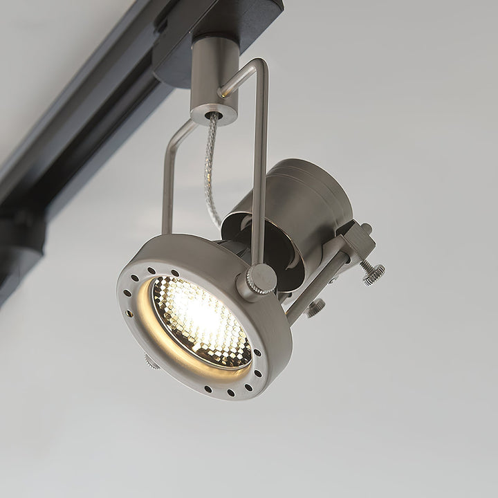 Ivelor Spots Sur Rail Industriels Vintage en Métal et Verre - Neutralighting