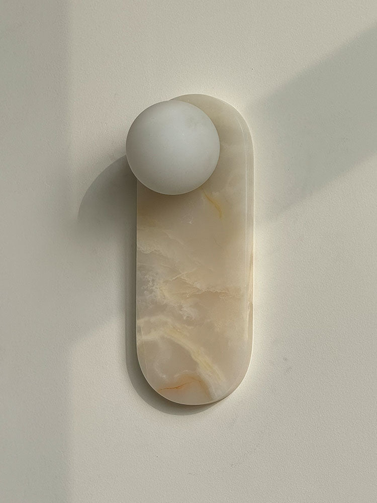 Comarion Applique Murale Marbre Blanc Jade Art Nordic Premium - Neutralighting