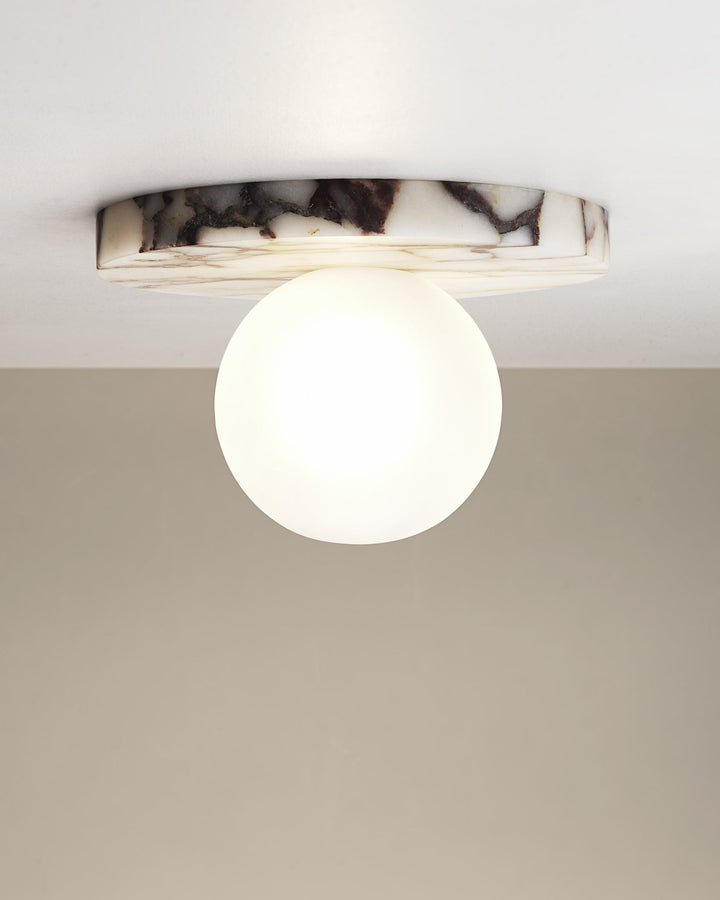 Arthaen Applique Murale Travertin Marbre Flushmount Minimaliste Moderne - Neutralighting