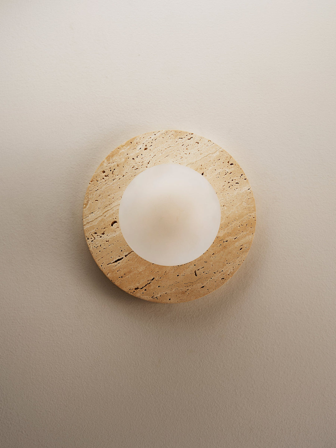 Arthaen Applique Murale Travertin Marbre Flushmount Minimaliste Moderne - Neutralighting