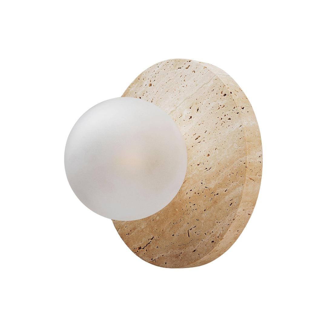 Arthaen Applique Murale Travertin Marbre Flushmount Minimaliste Moderne - Neutralighting