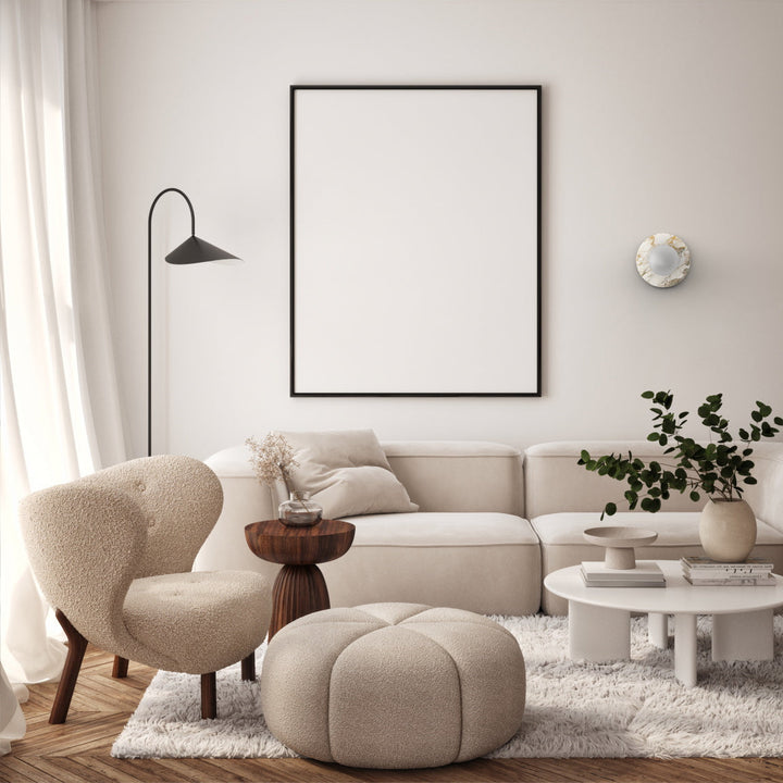 Arthaen Applique Murale Travertin Marbre Flushmount Minimaliste Moderne - Neutralighting