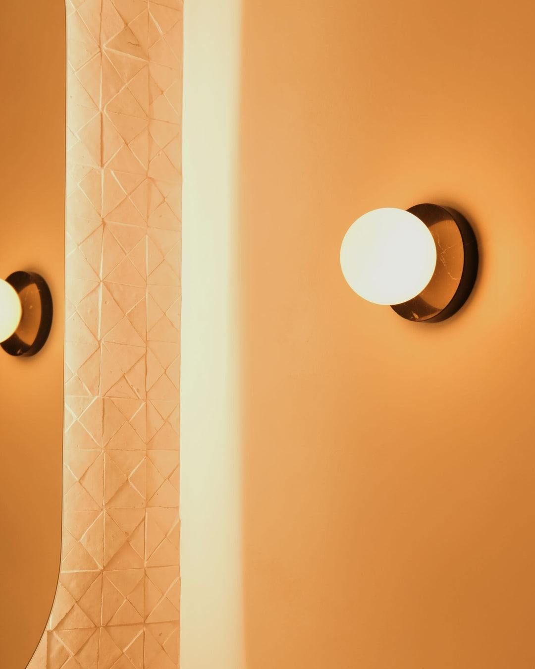 Arthaen Applique Murale Travertin Marbre Flushmount Minimaliste Moderne - Neutralighting