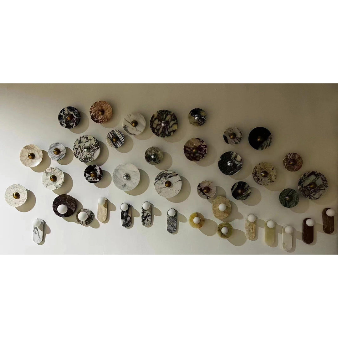 Lucie Applique Murale Ovale Marbre Verre Nordic Premium - Neutralighting