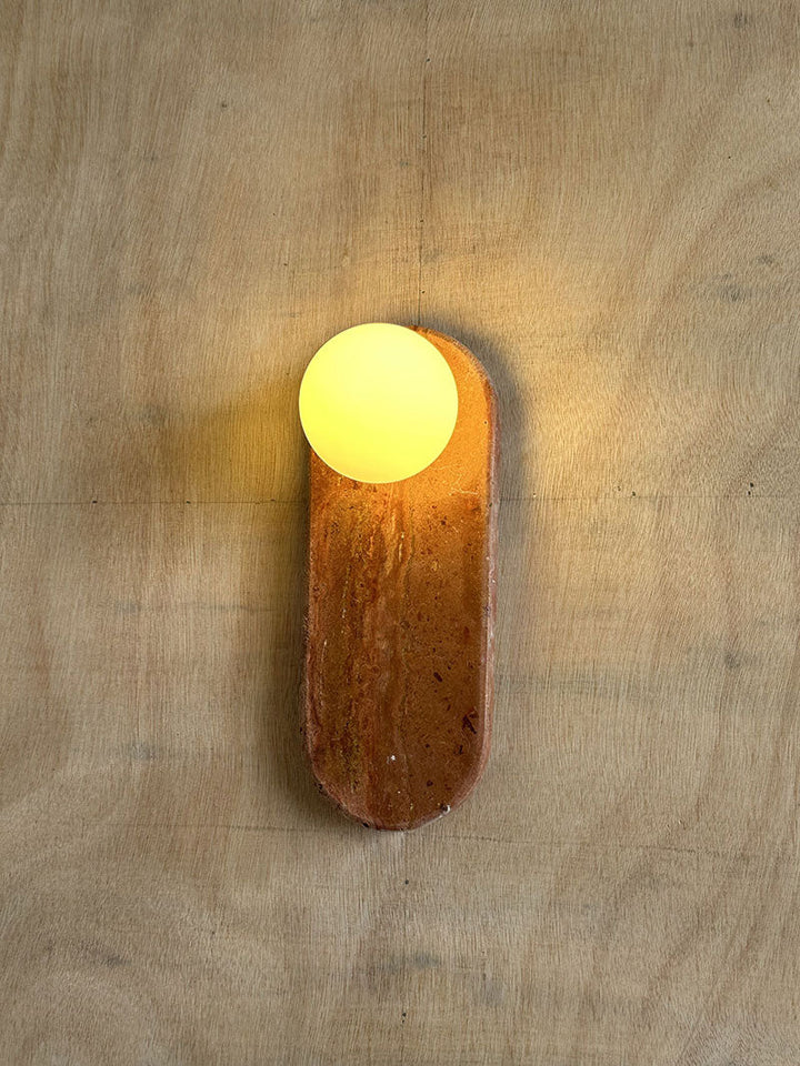 Lucie Applique Murale Ovale Marbre Verre Nordic Premium - Neutralighting