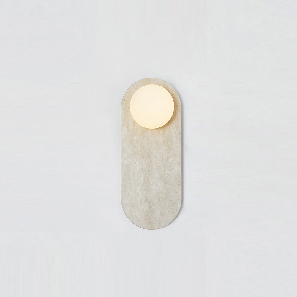 Lucie Applique Murale Ovale Marbre Verre Nordic Premium - Neutralighting