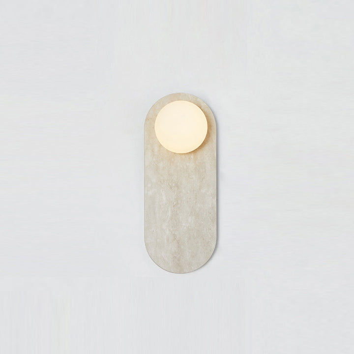 Lucie Applique Murale Ovale Marbre Verre Nordic Premium - Neutralighting