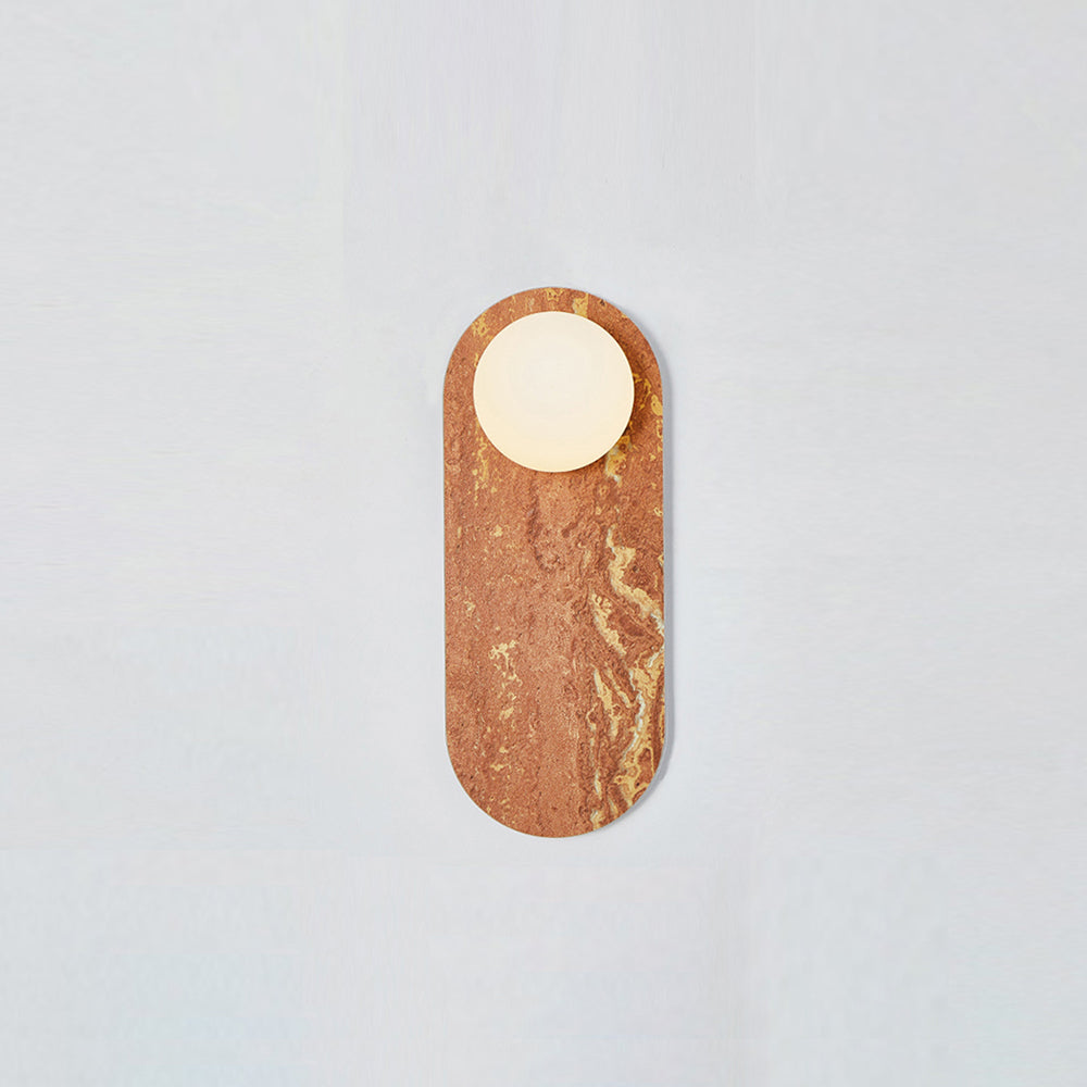 Lucie Applique Murale Ovale Marbre Verre Nordic Premium - Neutralighting
