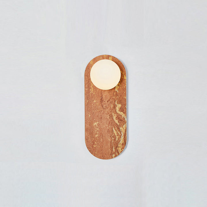 Lucie Applique Murale Ovale Marbre Verre Nordic Premium - Neutralighting