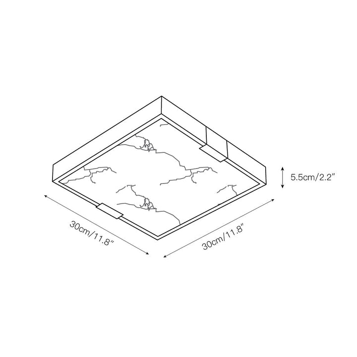 Uphaara Lampe de Plafond Albâtre Minimaliste Moderne - Neutralighting