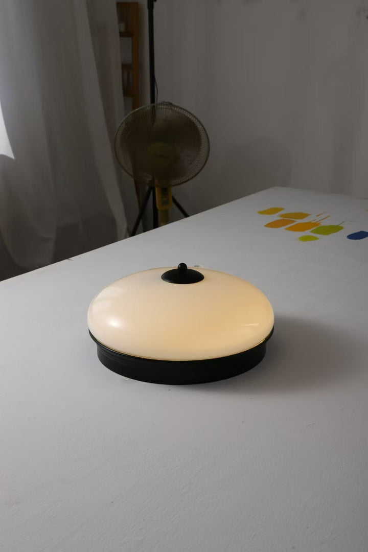 Vatalisra Lampe de Plafond Ronde Métal Verre Minimaliste Moderne - Neutralighting