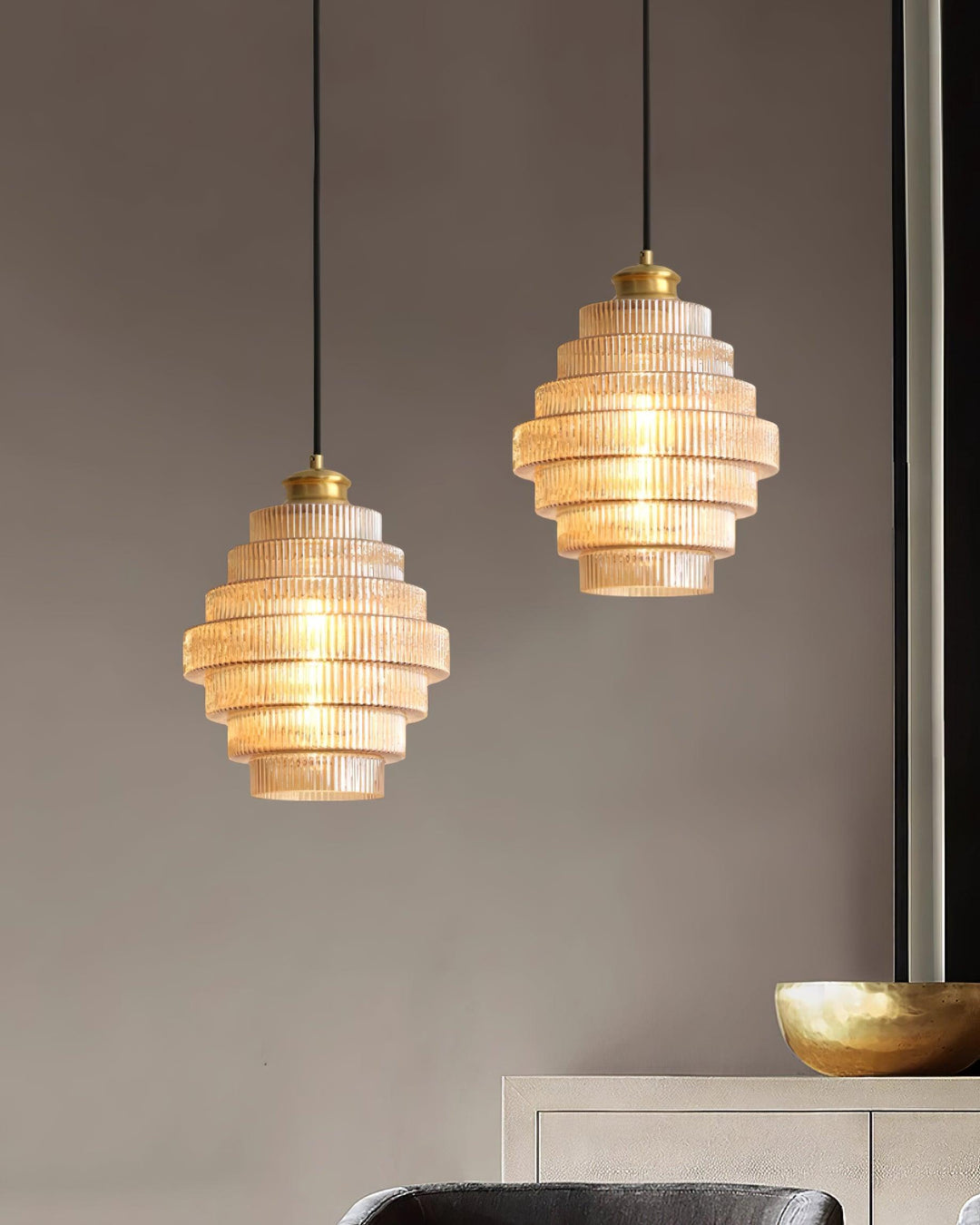 Amara Lampe Pendante en Verre Minimaliste - Neutralighting