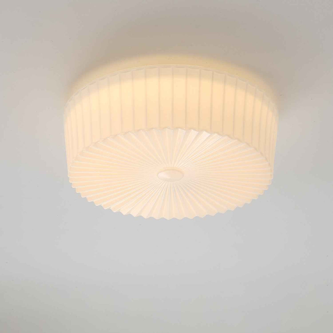 Lustra Verre 38cm Blanc LED