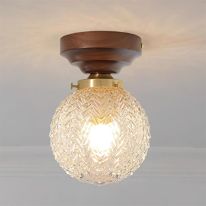 Pavo Plafonnier Verre Transparent Abat-jour Globe - Neutralighting
