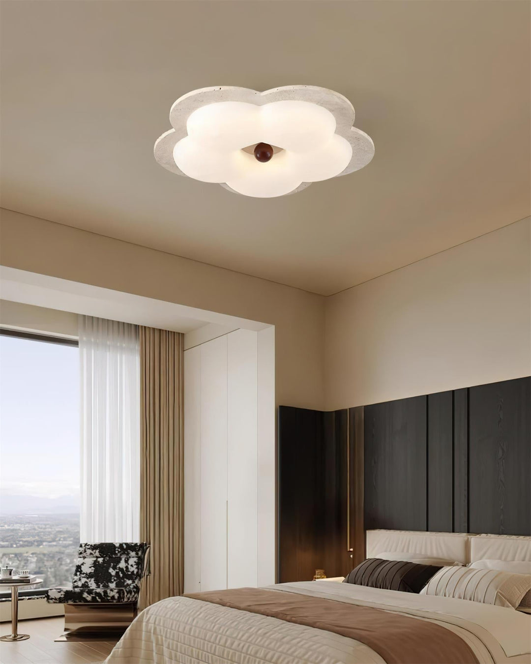 Riita Plafonnier Fleur Travertin - Neutralighting