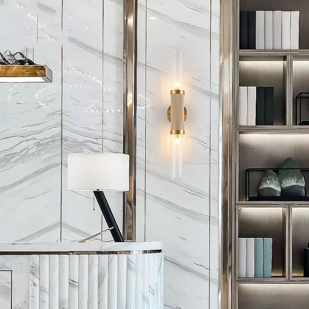Alorira Applique Murale en Verre Colonne Art Nordique - Neutralighting