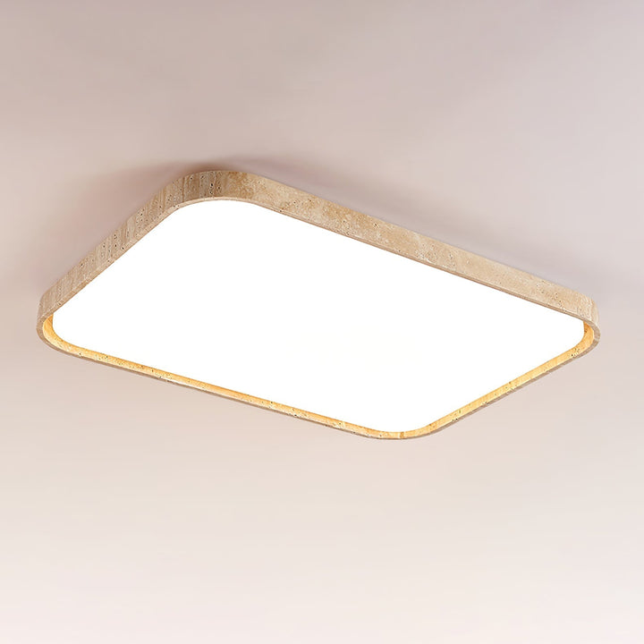 Aisle Lumière de Plafond Carrée en Travertin - Neutralighting