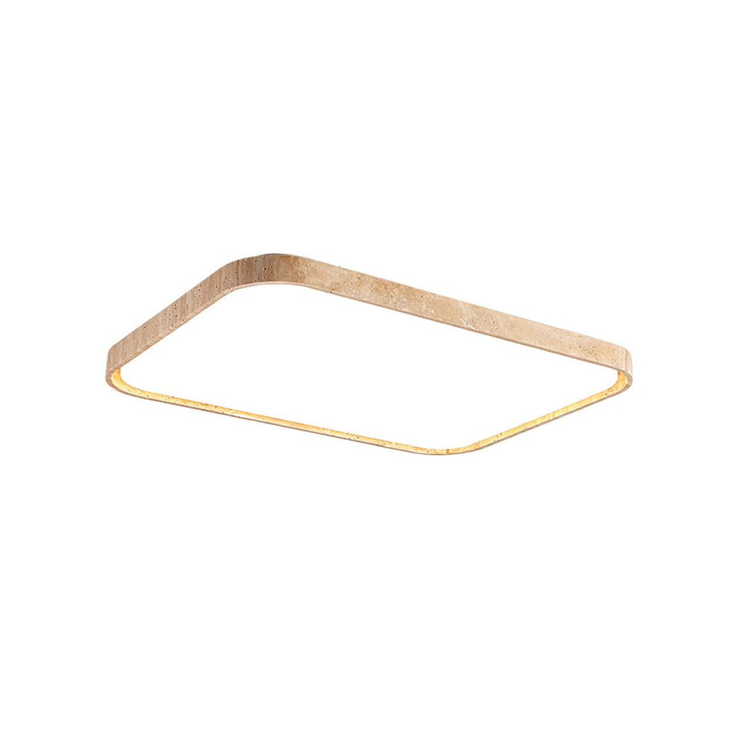 Aisle Lumière de Plafond Carrée en Travertin - Neutralighting