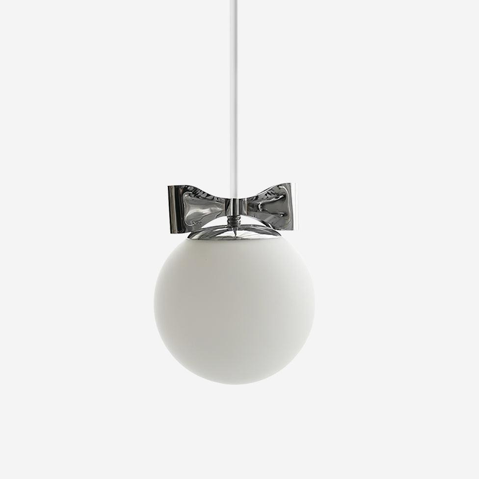 Luna Lampe Suspendue Globe en Verre Accent Chromé Minimaliste - Neutralighting