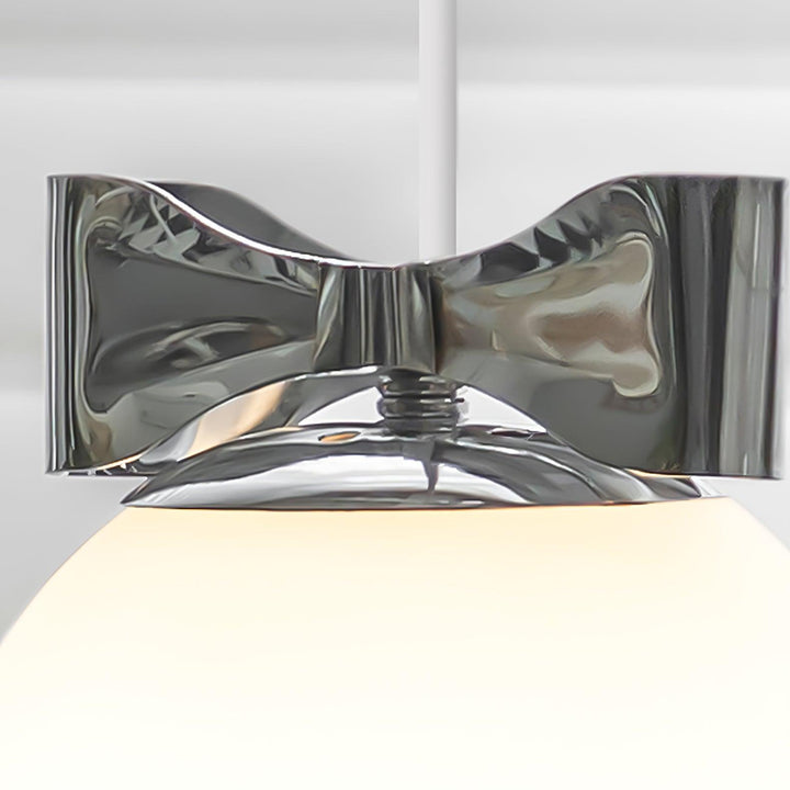 Luna Lampe Suspendue Globe en Verre Accent Chromé Minimaliste - Neutralighting