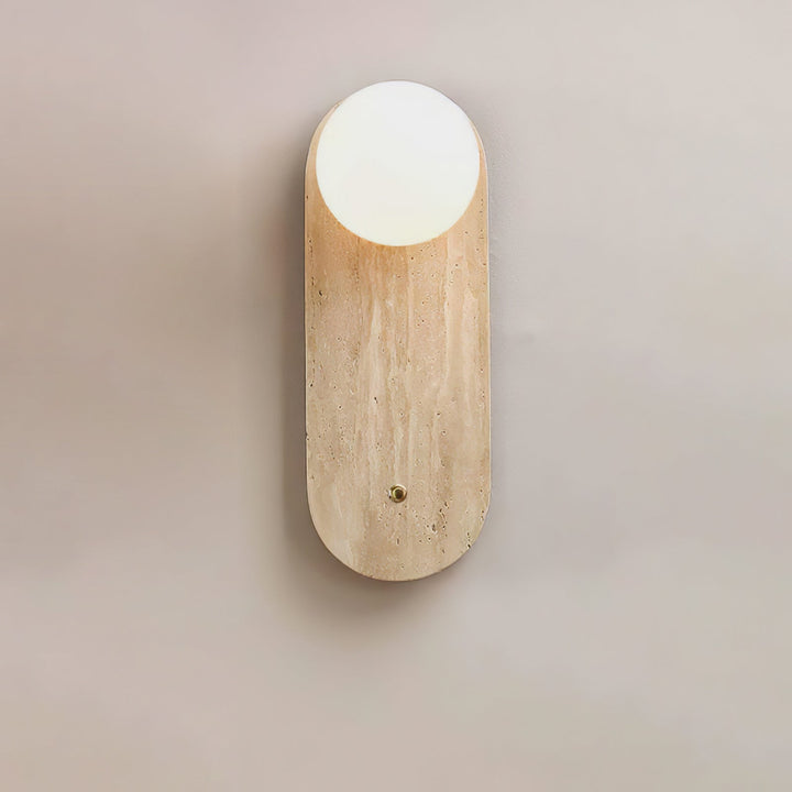 Syloryra Applique Murale Minimaliste en Travertin - Neutralighting