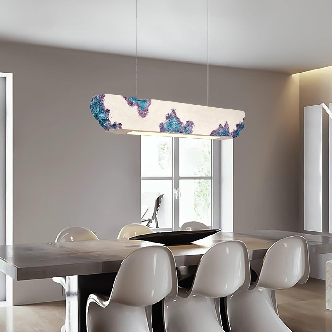 Lunar Gleam Lampe Pendante Texturée Minimaliste Céleste - Neutralighting