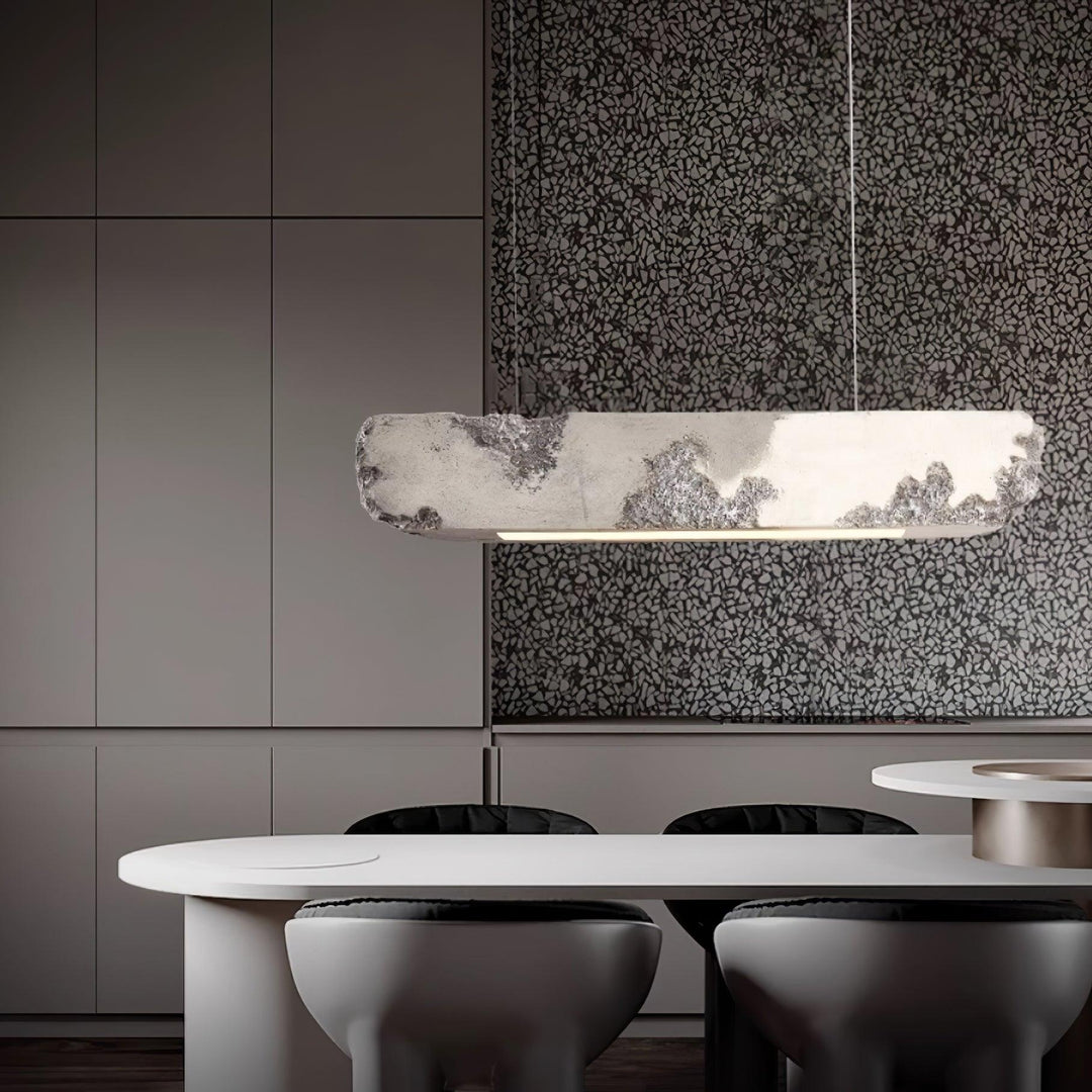 Lunar Gleam Lampe Pendante Texturée Minimaliste Céleste - Neutralighting