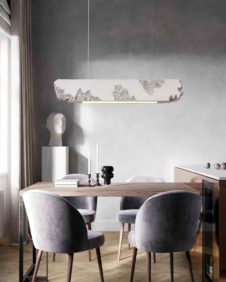Lunar Gleam Lampe Pendante Texturée Minimaliste Céleste - Neutralighting