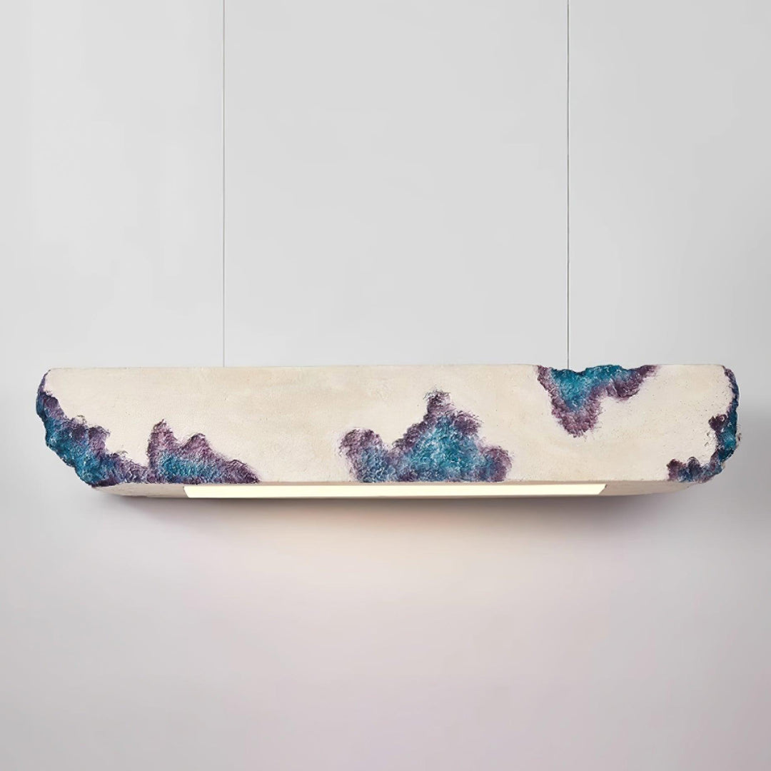 Lunar Gleam Lampe Pendante Texturée Minimaliste Céleste - Neutralighting