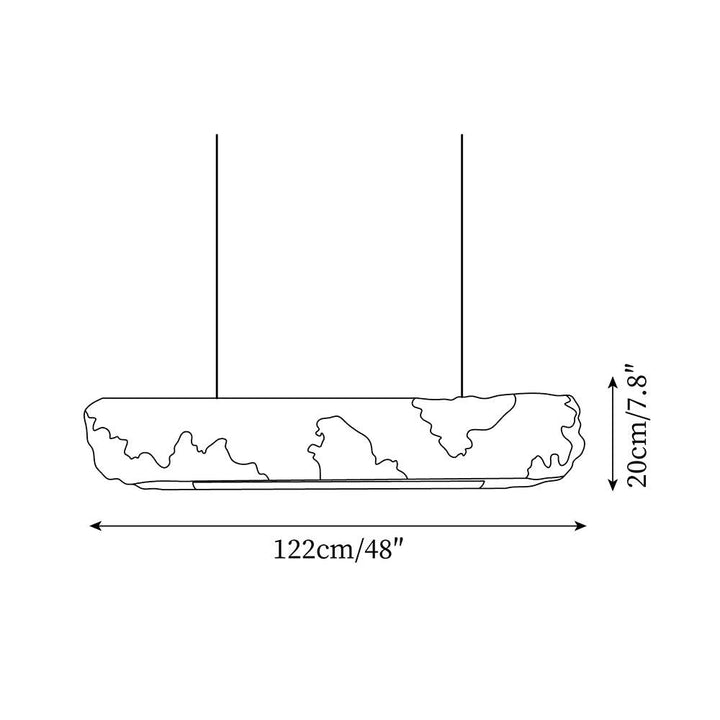 Lunar Gleam Lampe Pendante Texturée Minimaliste Céleste - Neutralighting
