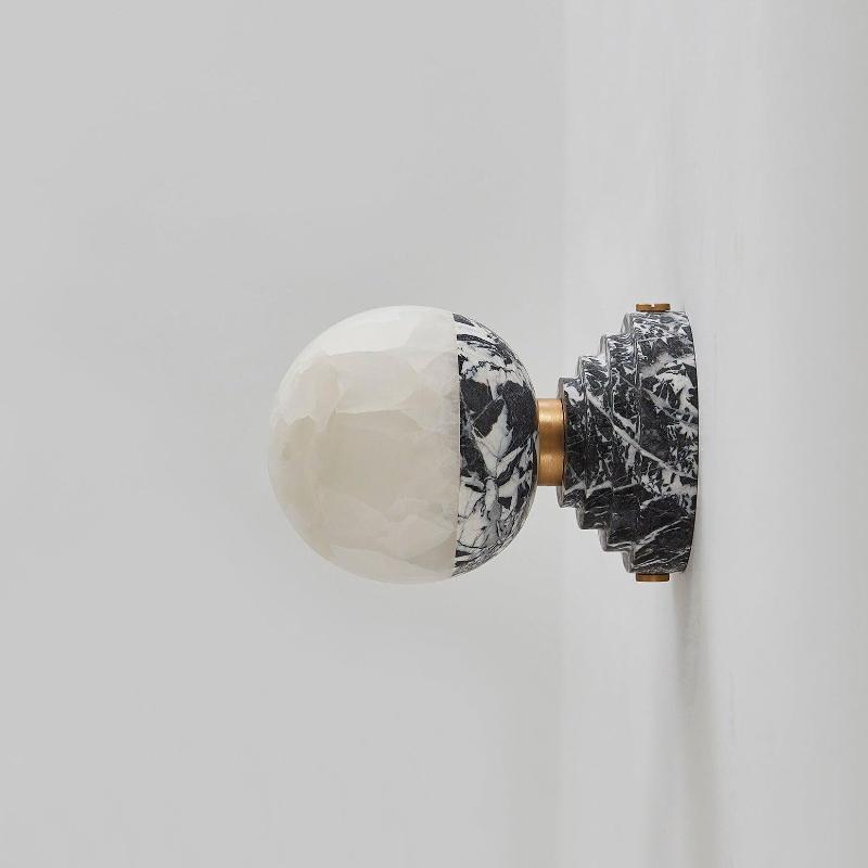 Nythee Applique Murale Laiton Marbre Minimaliste Moderne - Neutralighting