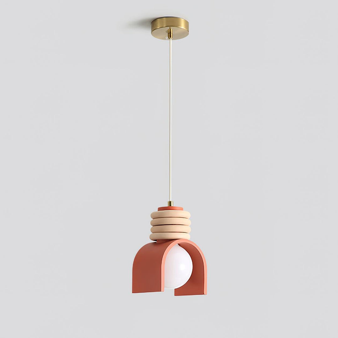 Elysin Une suspension avec globe en verre réchauffe les salles à manger Artistiques - Neutralighting