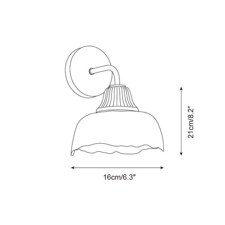 Lunara Applique Murale Abat-jour en Verre Moderne - Neutralighting