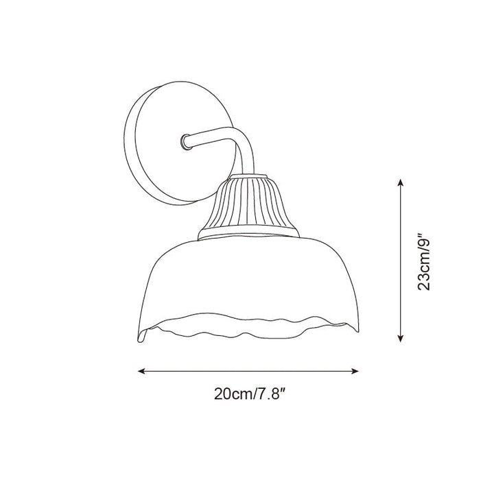 Lunara Applique Murale Abat-jour en Verre Moderne - Neutralighting
