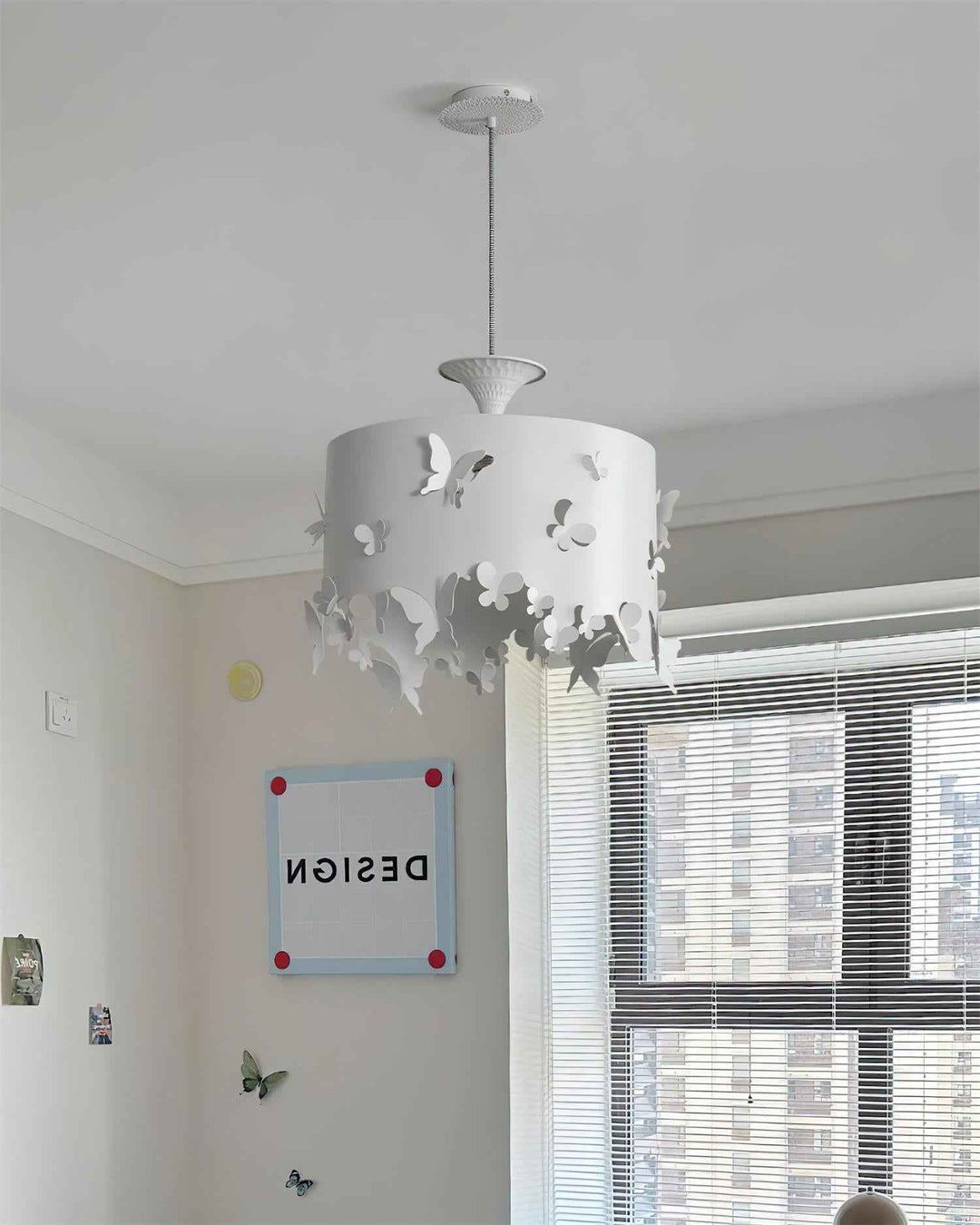 Papillon Suspension en Acier Blanc - Neutralighting
