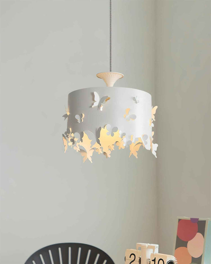 Papillon Suspension en Acier Blanc - Neutralighting