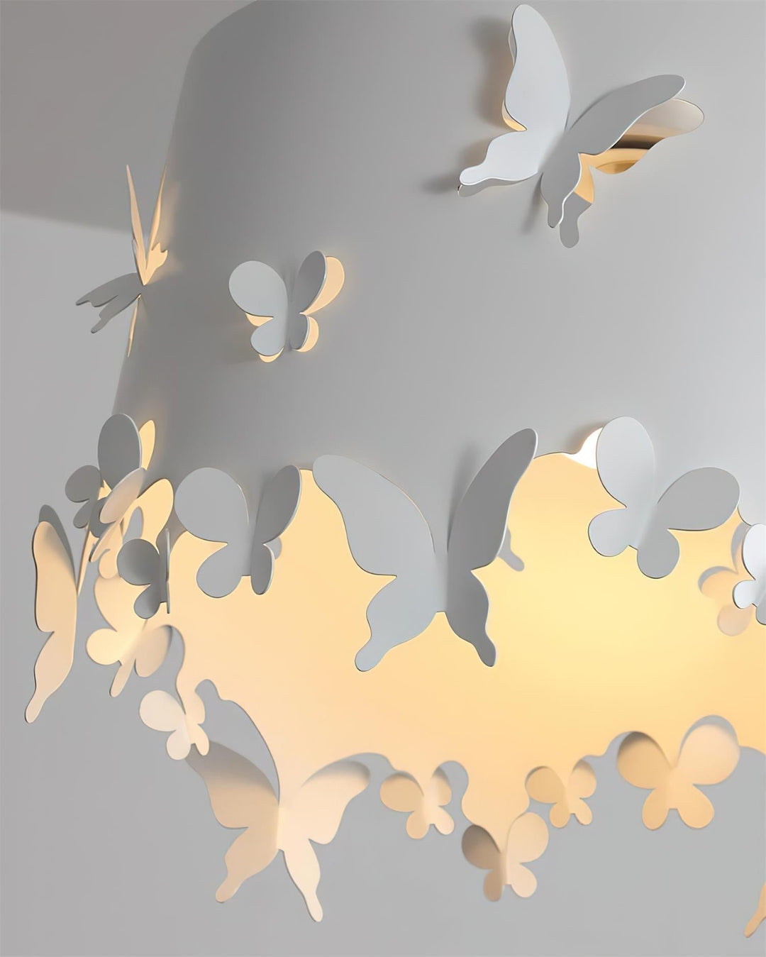 Papillon Suspension en Acier Blanc - Neutralighting