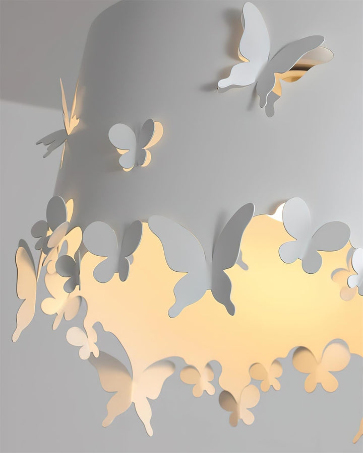 Papillon Suspension en Acier Blanc - Neutralighting
